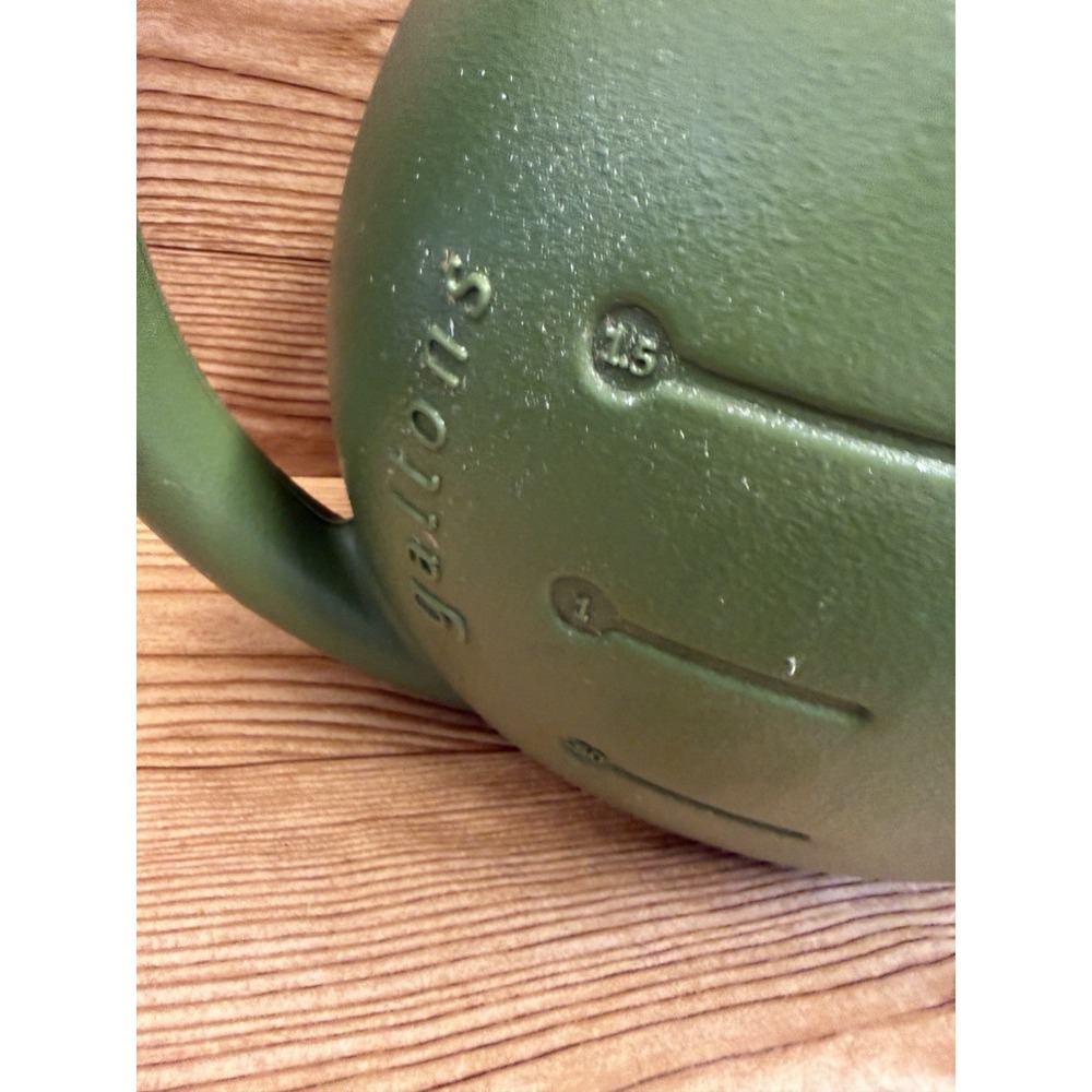 Vtg Akro-Mils Green Round Plastic Watering Can Retro 70s Indoor Outdoor Plants - Picture 4 of 8